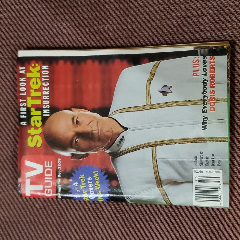 TV Guide Manitoba Listings for Dec. 12, 1998 | Patrick Stewart Cover